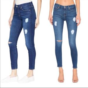 7 For All Mankind Women's (B)Air The Ankle Skinny With Destroy Duchess Cropped